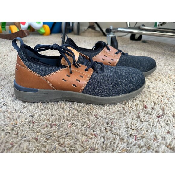 Rockport Works TruFlex Mens Lightweight Oil & Slip Resistant Shoes Size 12W Navy - Picture 1 of 8